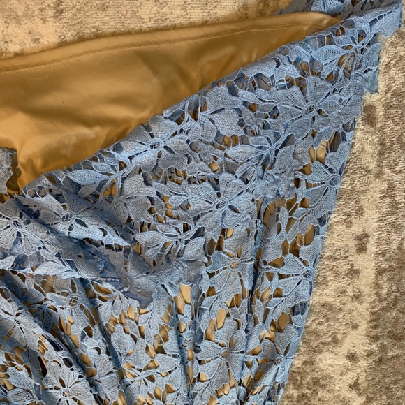 Love Ady Blue Lace Dress - Tea Length - Picture 5 of 5